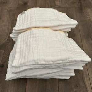 Cloth-eez Organic White Prefold Diaper, Size Small